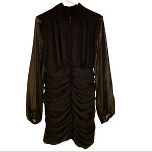 NWT House of Harlow 1960 Ruched Mini Dress